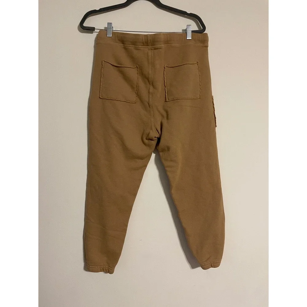 Frank & Eileen Women's Sweatpants Size M Tan Drawstring Joggers Relaxed Fit - Picture 2 of 3